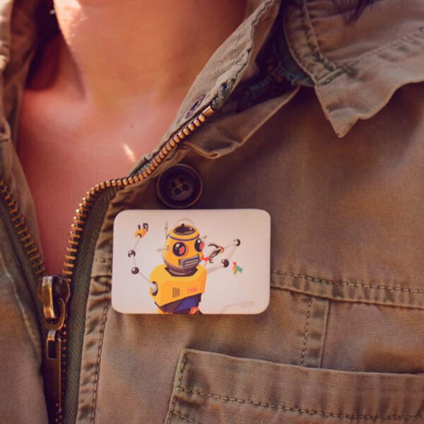 Button Badge Rectangle